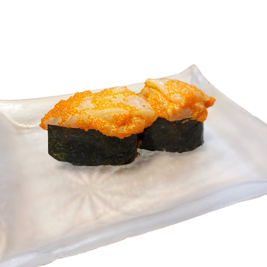 Spicy Scallop Sushi 2pcs (Hotate) ($8.95)